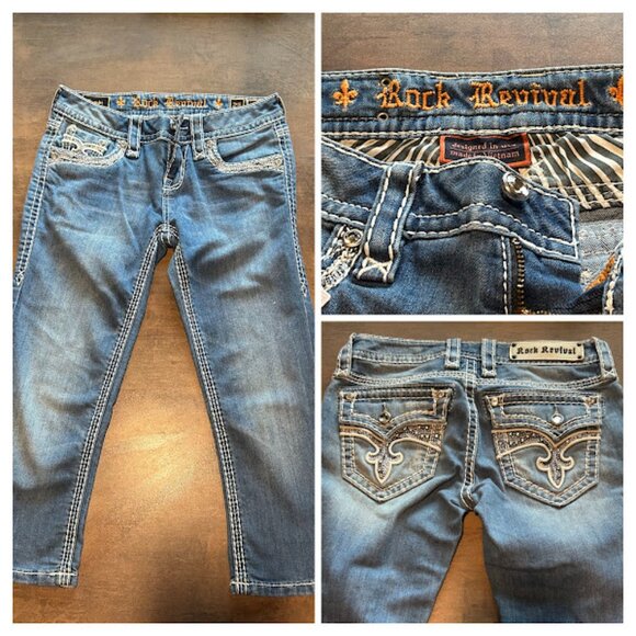 Rock Revival Denim - Rock Revival Bambi Capris Sz 25